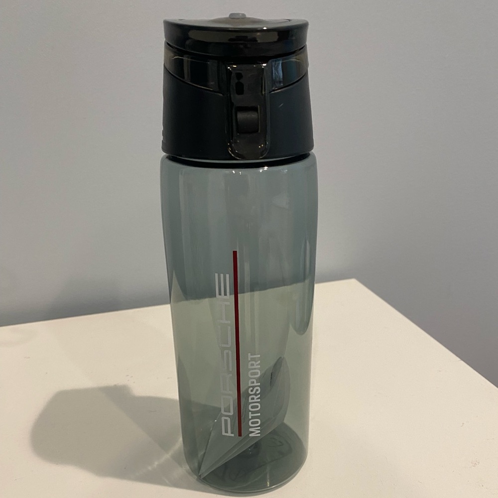 Porsche Motorsport Water Bottle        Clear/Black